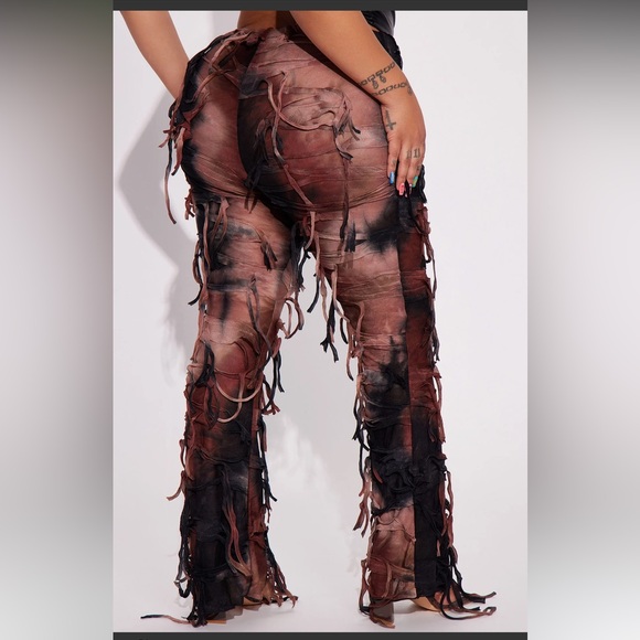 Distressed Flare Pant - Picture 2 of 3